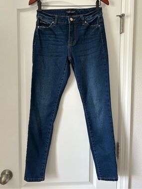 Celebrity Pink Mid Rise Ankle Skinny Jeans Dark Indigo